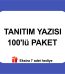 tanıtım yazısı özel 100'lü paket